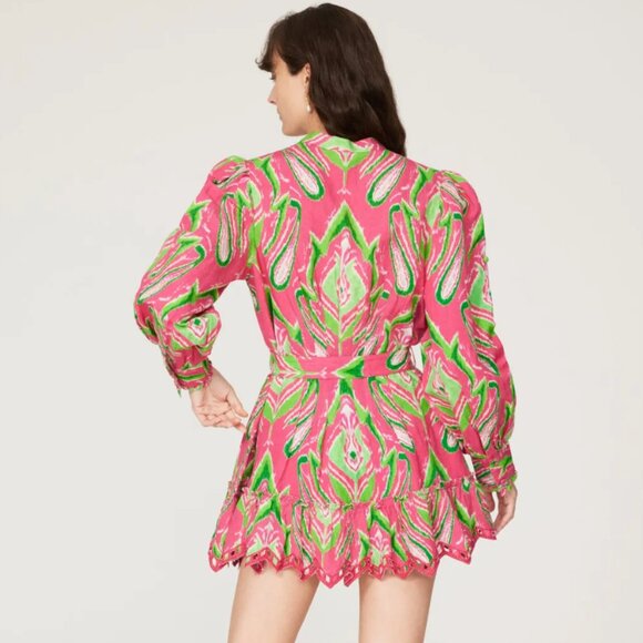 Hemant & Nandita Printed Mini Dress Size Medium - Picture 2 of 9